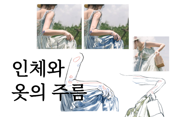 인체와 옷주름